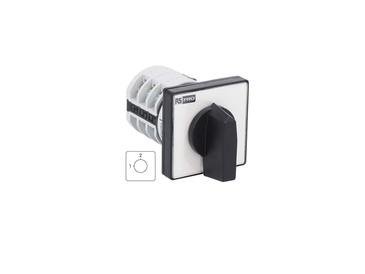 RS PRO, 3P 2 Position Changeover Cam Switch, 690 V, 20A