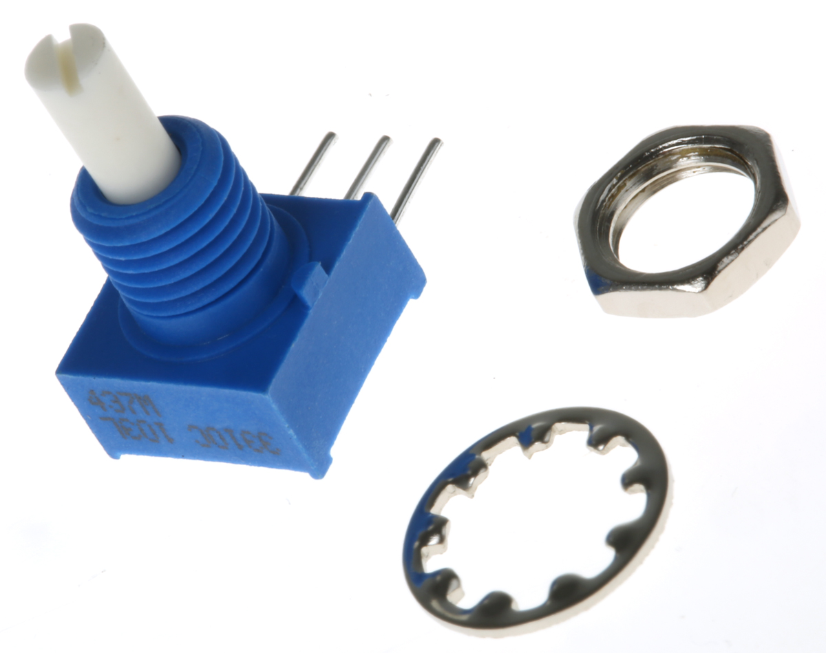 Bourns 3310 10kΩ Rotary Potentiometer 1-Gang, 3310C-001-103L