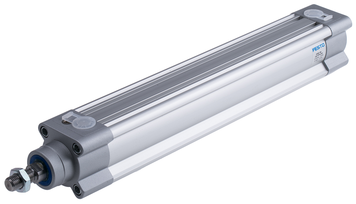 Festo Pneumatic Piston Rod Cylinder - 1376664 40 mm Bore, 250 mm DSBC Series, Double Acting Acting