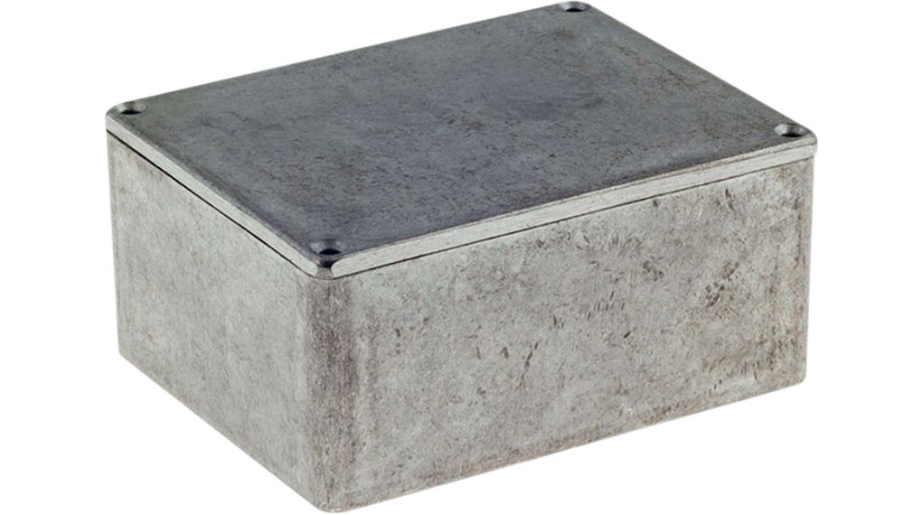 RND RND 455 Series Aluminium Aluminium Alloy General Purpose Enclosure, IP66, Aluminium Lid, 114.7x89.7x55.1mm