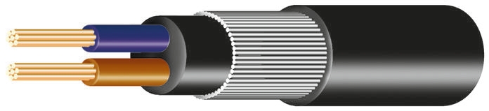 Prysmian 16 mm² 4 Core Power Cable, Black Low Smoke Zero Halogen (LSZH), 50m