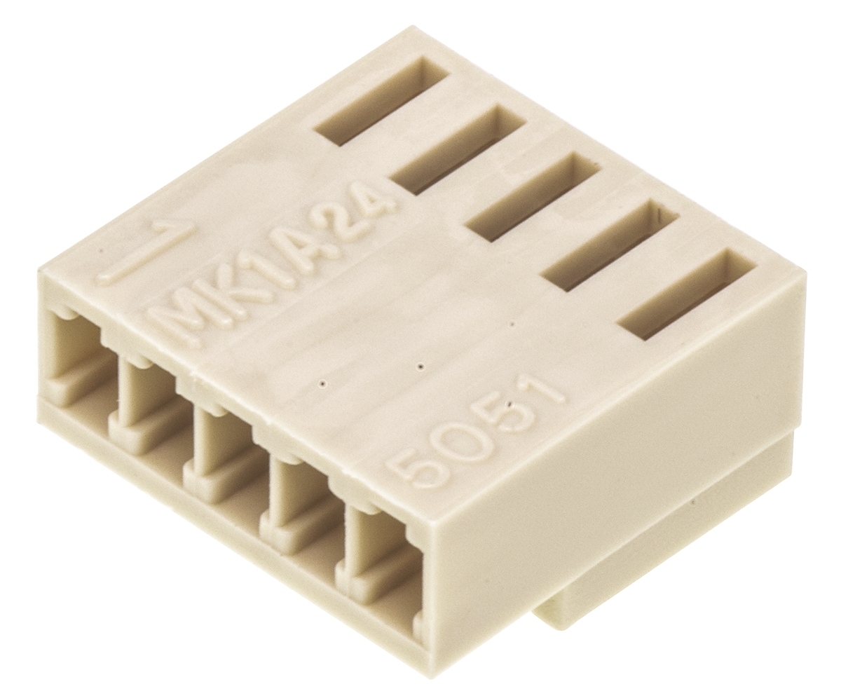 Molex, KK Female Connector Housing, 2.5mm Pitch, 5 Way, 1 Row