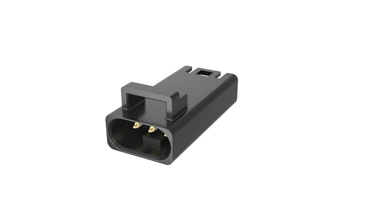 Amphenol Communications Solutions FLHP33 Series Straight Wire Mount PCB Socket, 3-Contact, 1-Row, 2.5mm Pitch, Poke-In