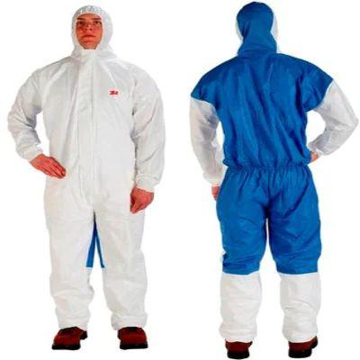 3M 7000089640 Blue, White Anti-Static Polyethylene, Polypropylene Personnal Protection Hood, Resistant to Abrasion,