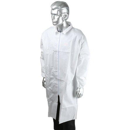 RS PRO White Unisex Visitor Coat, L