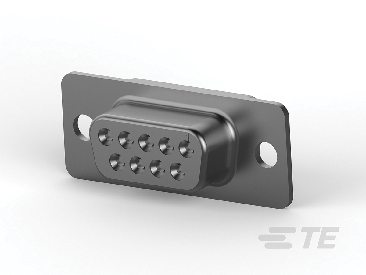 TE Connectivity 9 Way Cable Mount D-sub Connector Socket, 2.77mm Pitch