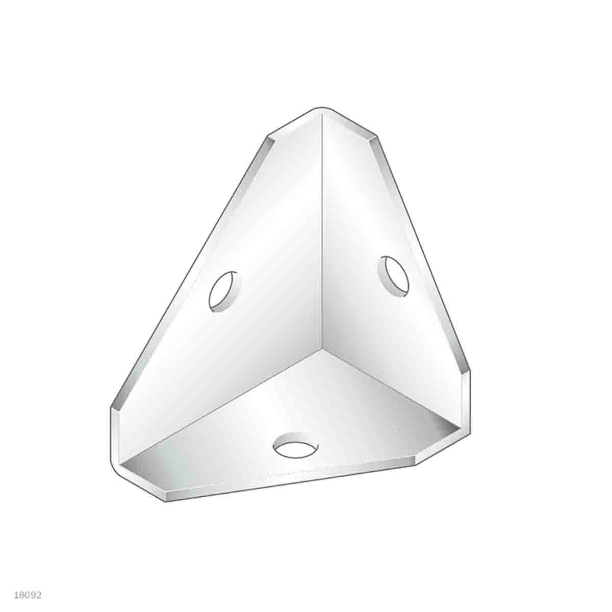 Bosch Rexroth M8 Mounting Bracket, Connecting Component, Strut Profile 40 mm, 45 mm, 50 mm, 60 mm, Groove Size 10mm