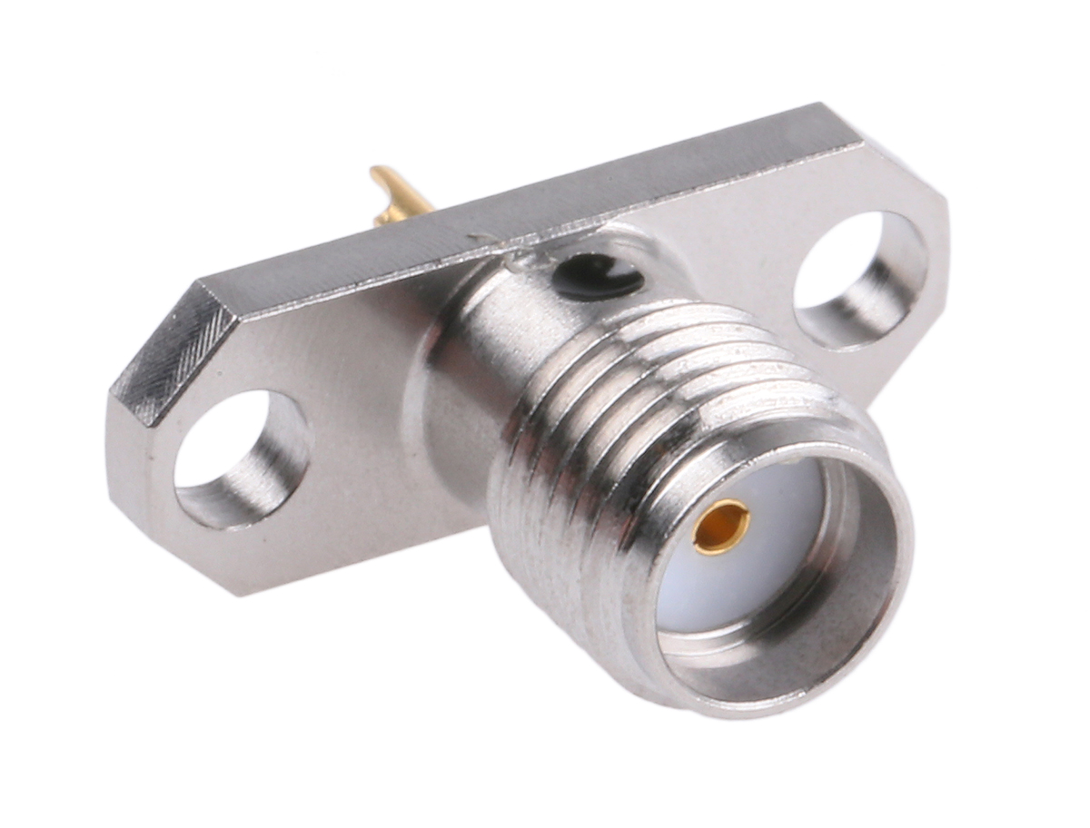 Amphenol RF, Jack Flange Mount SMA Connector, 50Ω, Solder Termination, Straight Body