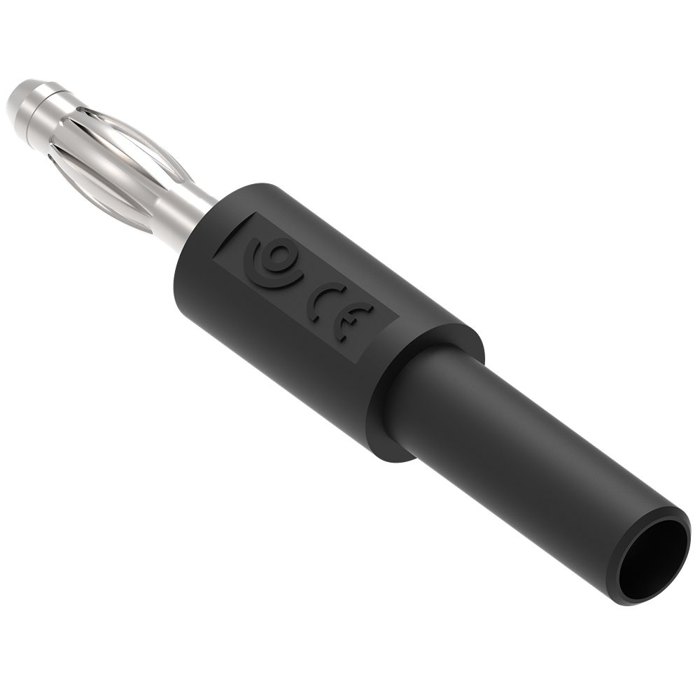 Electro PJP Black, Female to Male Banana adapter and Nickel Plated