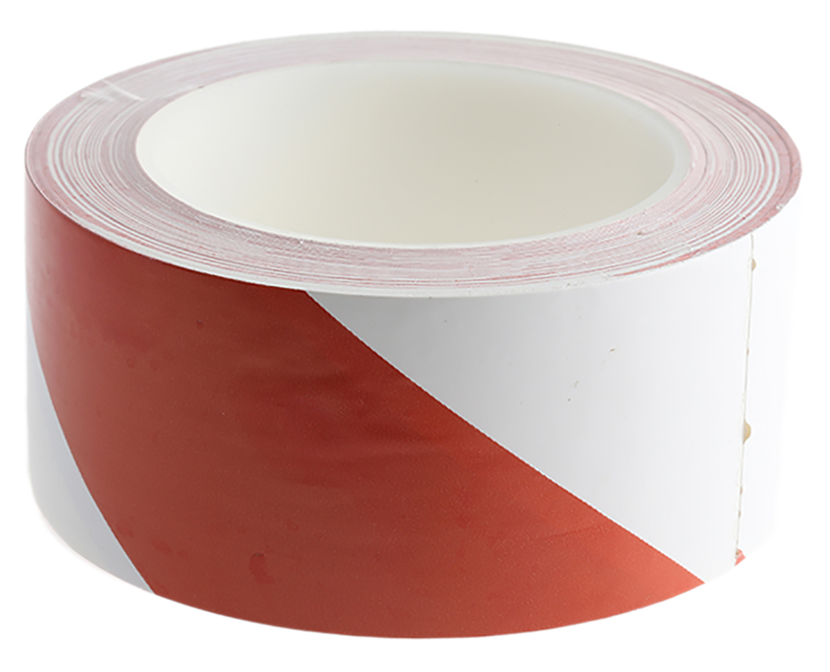 Brady Red/White PVC 33m Lane Marking Tape, 0.138mm Thickness