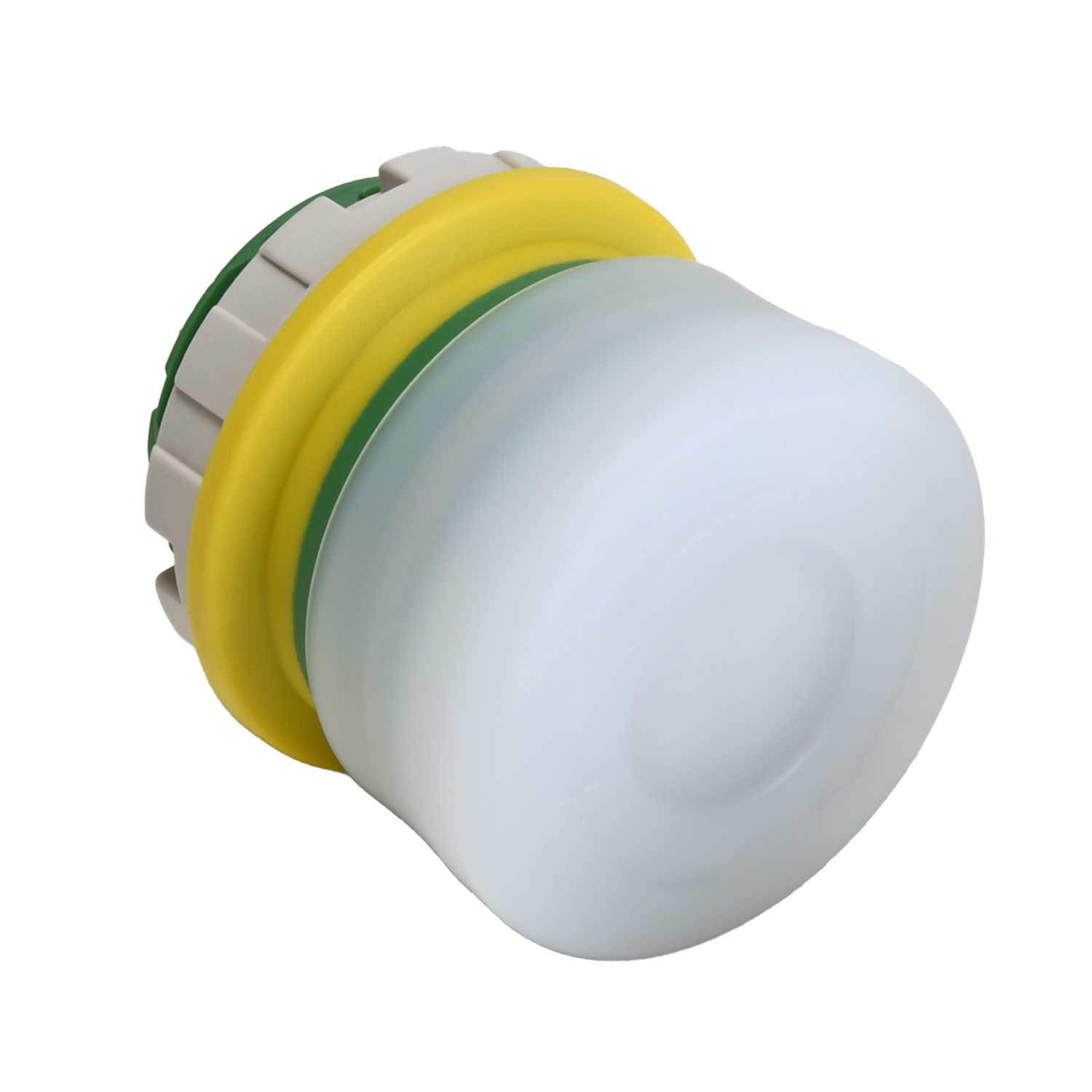 Idec XW1E Series Push Lock Turn Reset Emergency Stop Push Button, Panel Mount, 22mm Cutout, DPST, IP65, IP67, IP69K