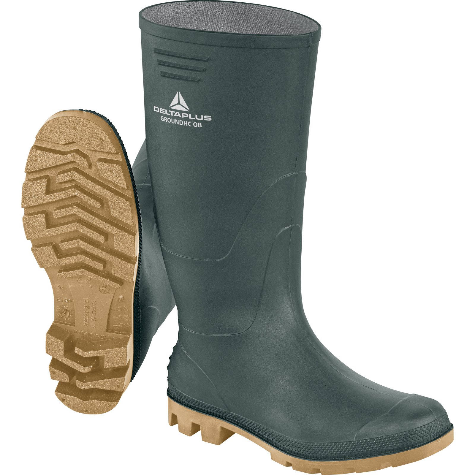 Delta Plus GROUNDHC Beige Unisex Safety Boots, UK 9, EU 43