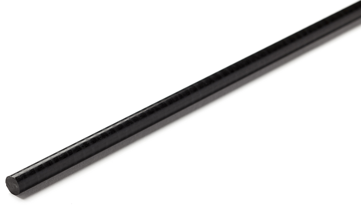 RS PRO Black Acetal Rod, 500mm x 80mm Diameter