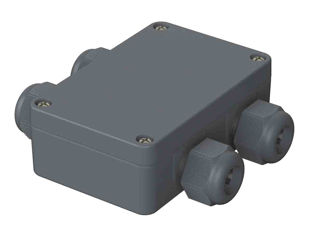 Bopla Euromas Polymas Series Polyamide Junction Box, IP65, 0, - Terminals, 98 x 64 x 34mm