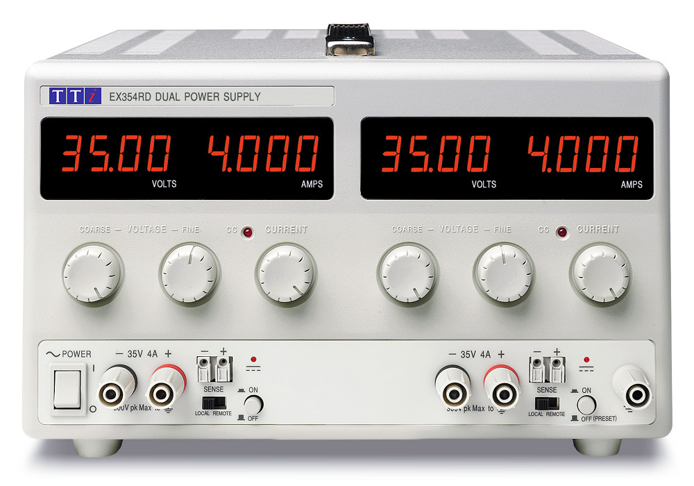 Aim-TTi EX-R Series Digital Bench Power Supply, 0 → 35V, 0 → 4A, 2-Output, 280W - UKAS Calibrated