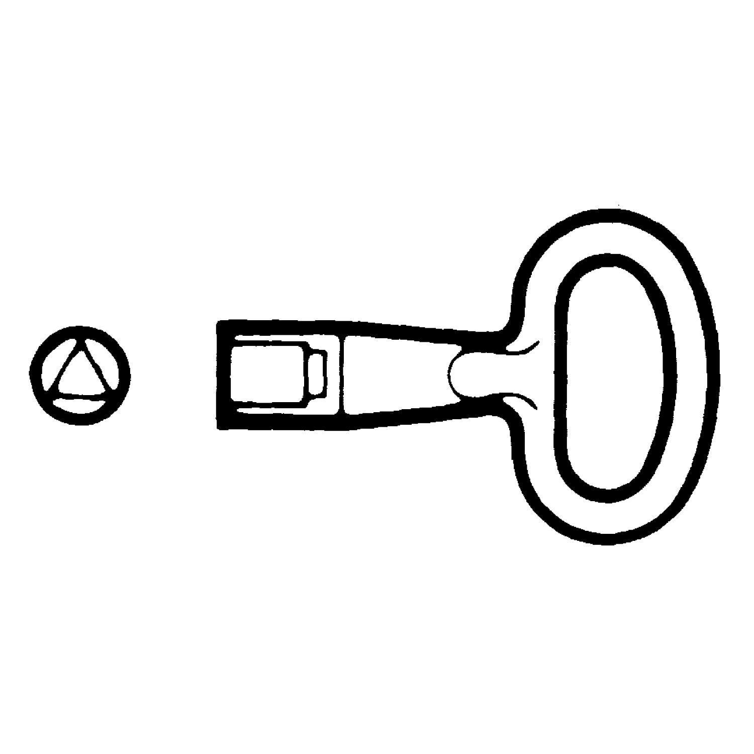 Schneider Electric PanelSeT Series 8mm Triangular Key For Use With Spacial, Thalassa