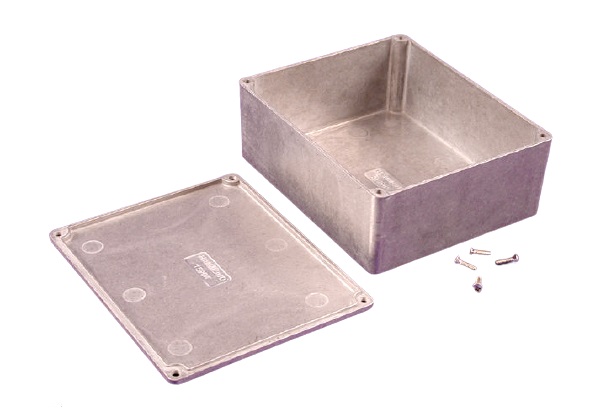 Hammond 1590 Series Clear Die Cast Aluminium Alloy Enclosure, IP54, 145 x 121 x 56mm