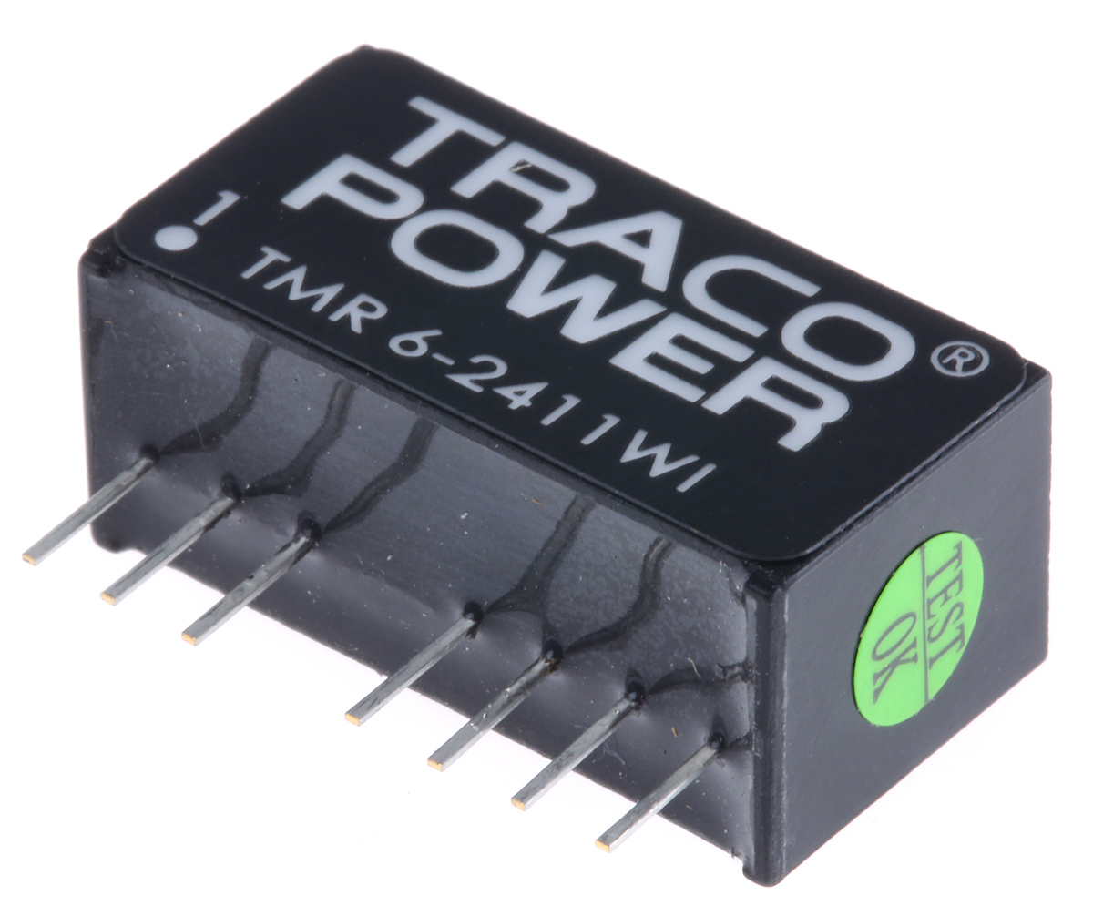 TRACOPOWER TMR 6WI DC-DC Converter, 5V dc/ 1.2A Output, 18 → 36 V dc Input, 6W, Through Hole, +65°C Max Temp