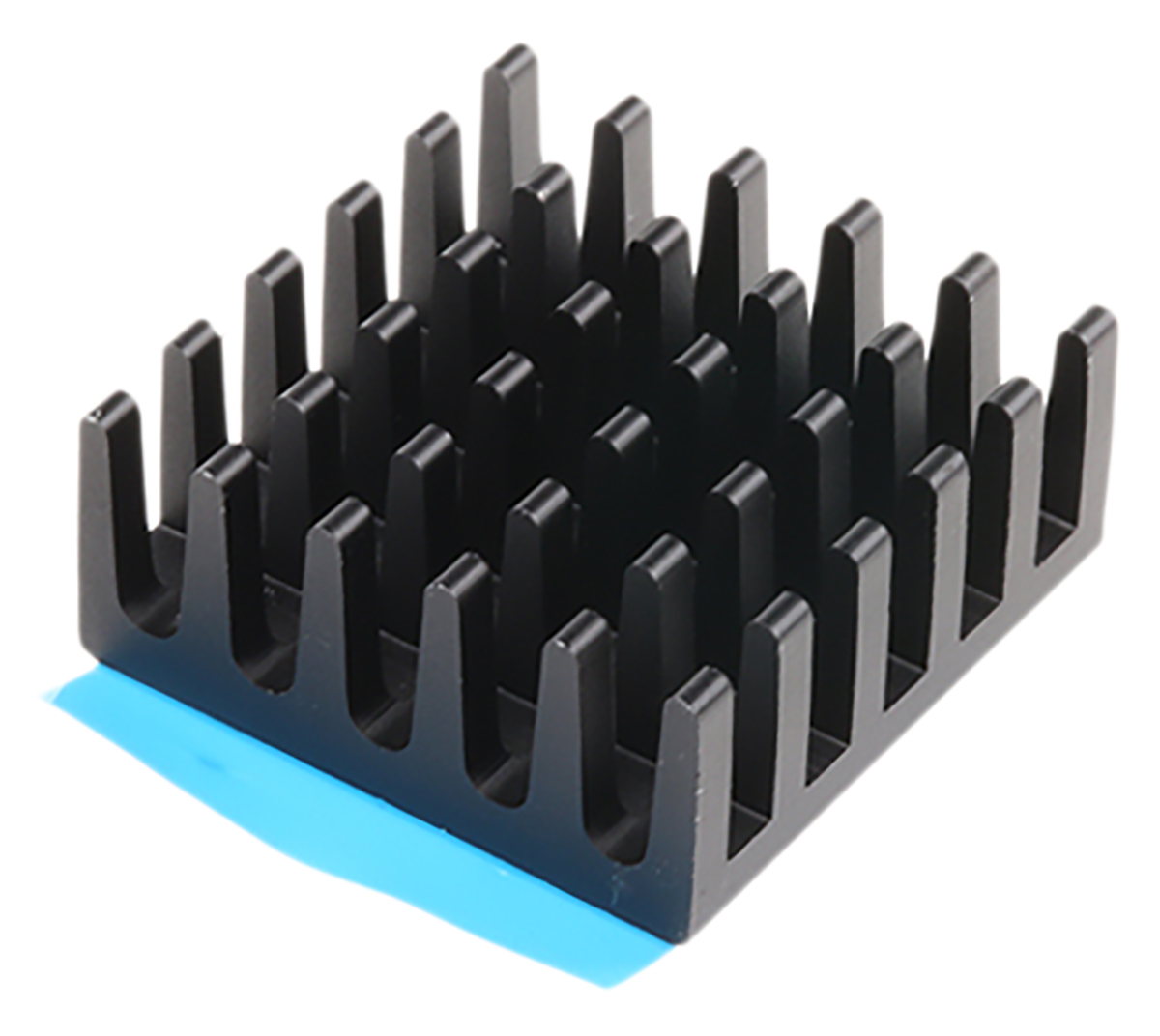 RS PRO Heatsink, Universal Rectangular Alu, 24.5K/W, 21 x 21 x 9mm, Adhesive Foil