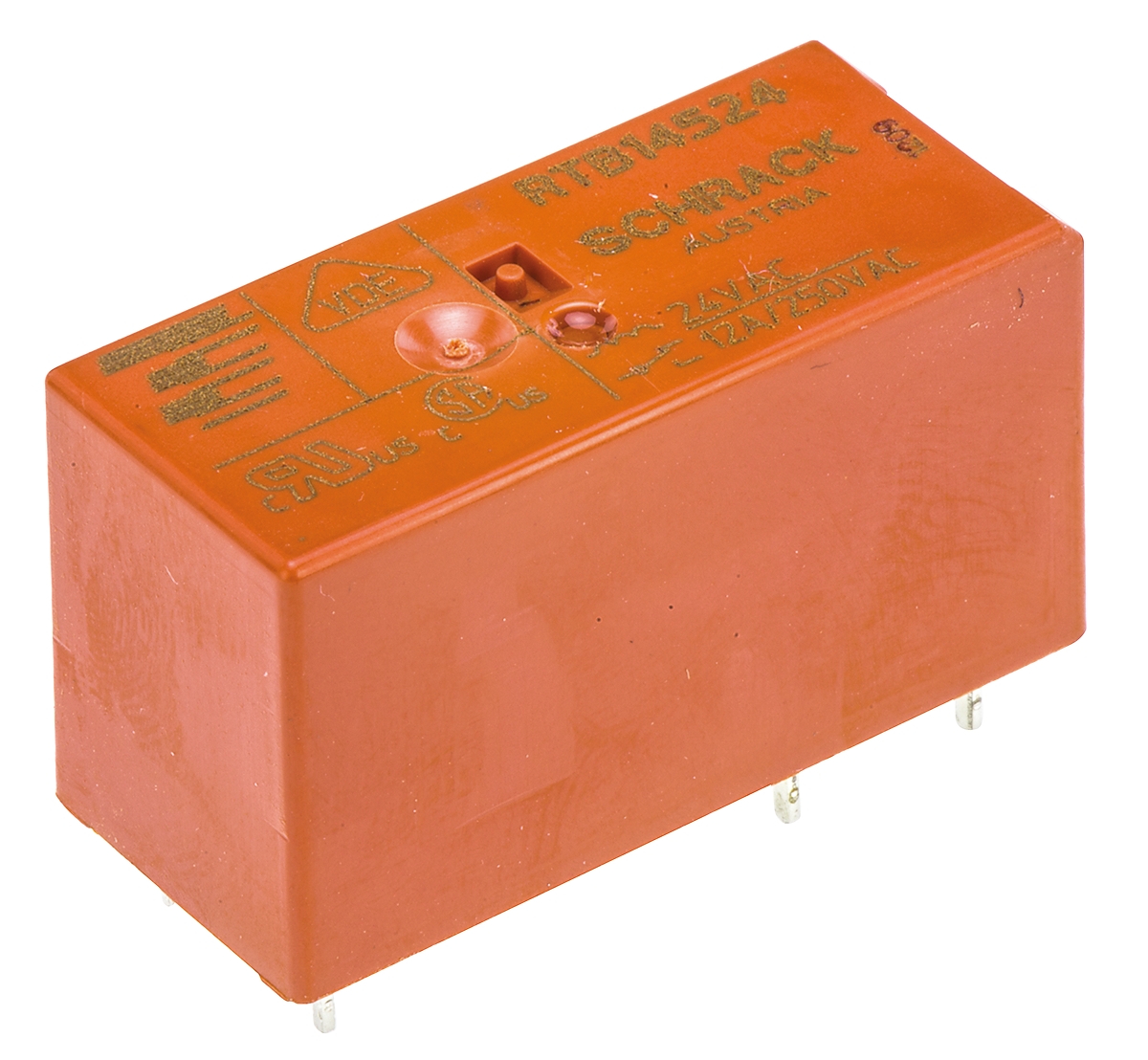 TE Connectivity PCB Mount Power Relay, 24V ac Coil, 12A Switching Current, SPDT