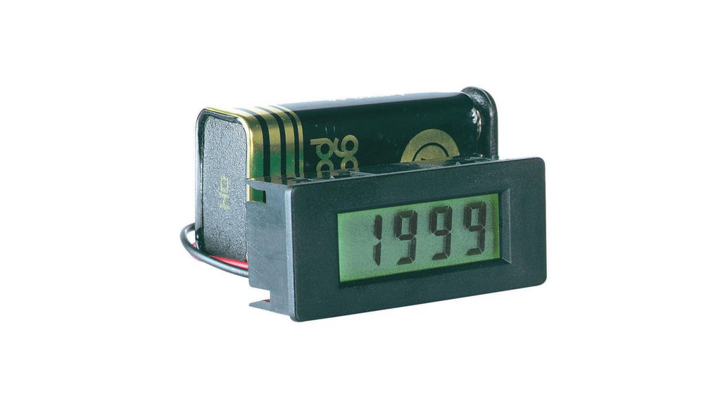 PeakTech LDP LCD Digital Panel Multi-Function Meter for Current, Voltage, 19.5mm x 43.5mm