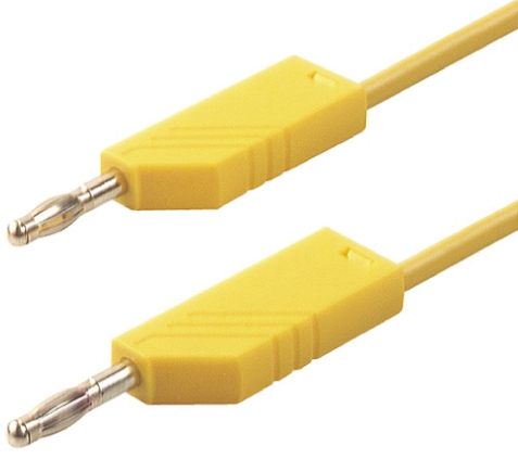 Hirschmann Test & Measurement, 32A, 30 V ac, 60V dc, Yellow, 2m Lead Length