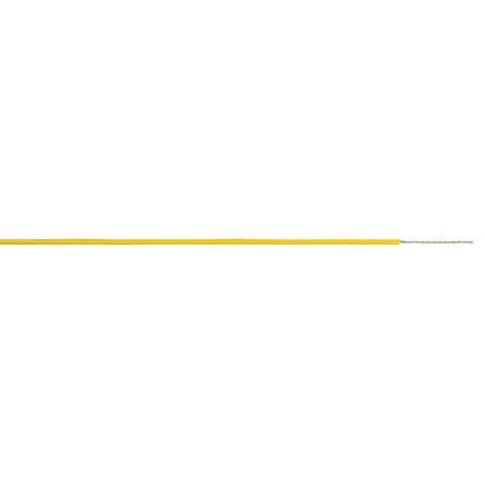AXINDUS KZ Series Yellow 0.22 mm² Hook Up Wire, 24 AWG, 250m, PTFE Insulation, KZ0505J