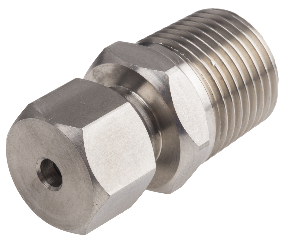 RS PRO 1/2 BSPT Compression Fitting for Use with Thermocouple or PRT Probe, 4.5mm Probe, RoHS Compliant Standard