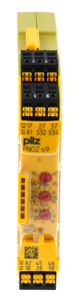 Pilz PNOZsigma PNOZ s9 C 1 Auxiliary Contacts Safety Relay 24V dc, Dual-Channel 3 Safety Contacts