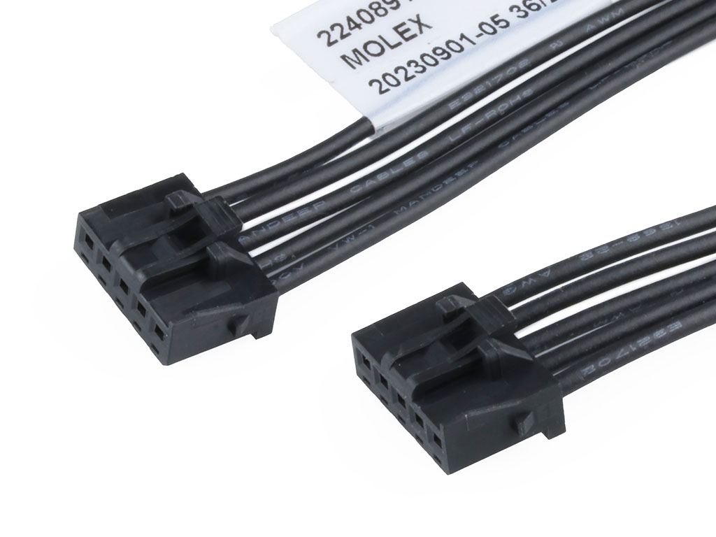 Molex 5 Way Female Crimped Terminal to 5 Way Female Crimped Terminal Wire to Board Cable Assembly, 300mm