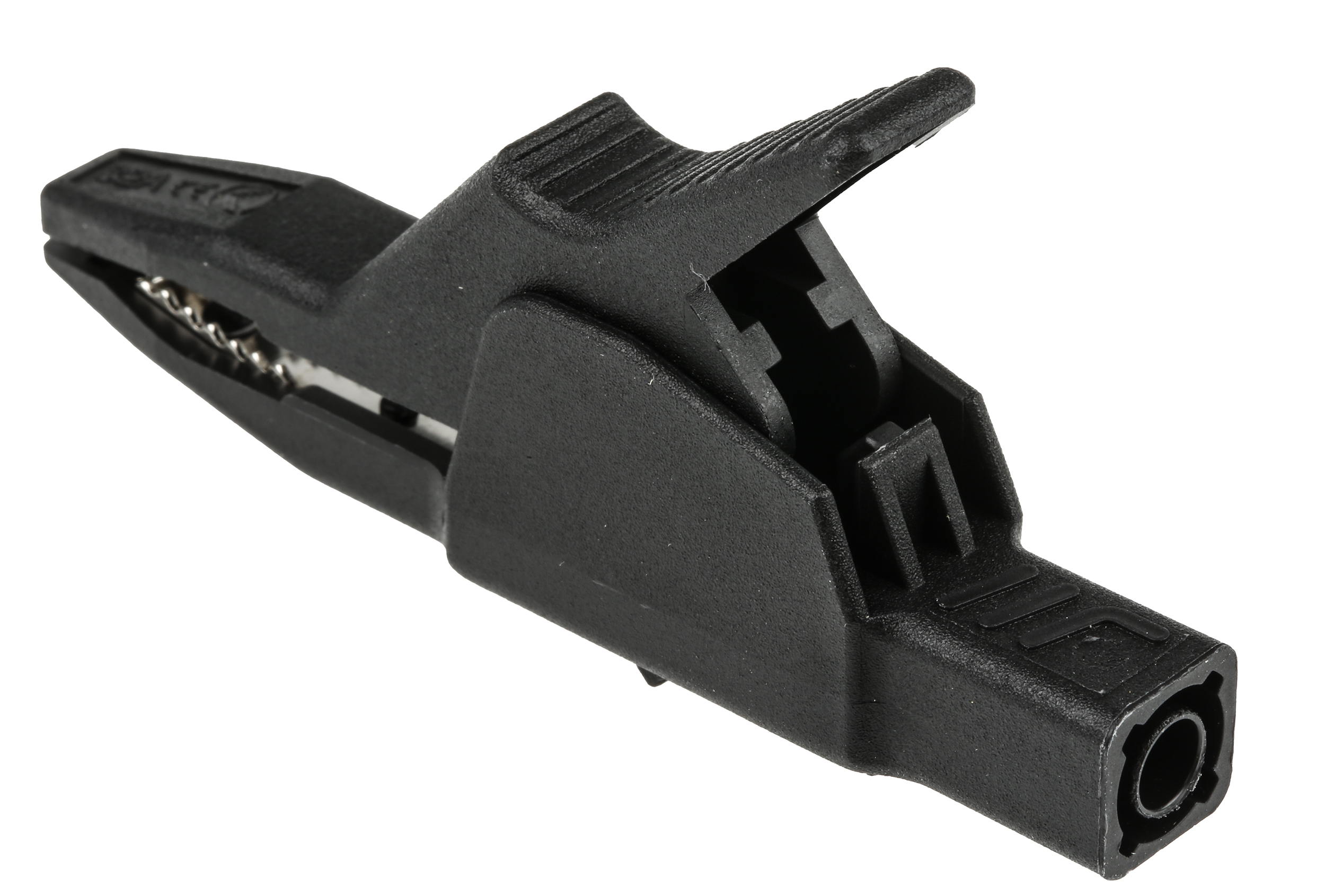 Hirschmann Test & Measurement Crocodile Clip 4 mm Connection, Brass Contact, 32A, Black