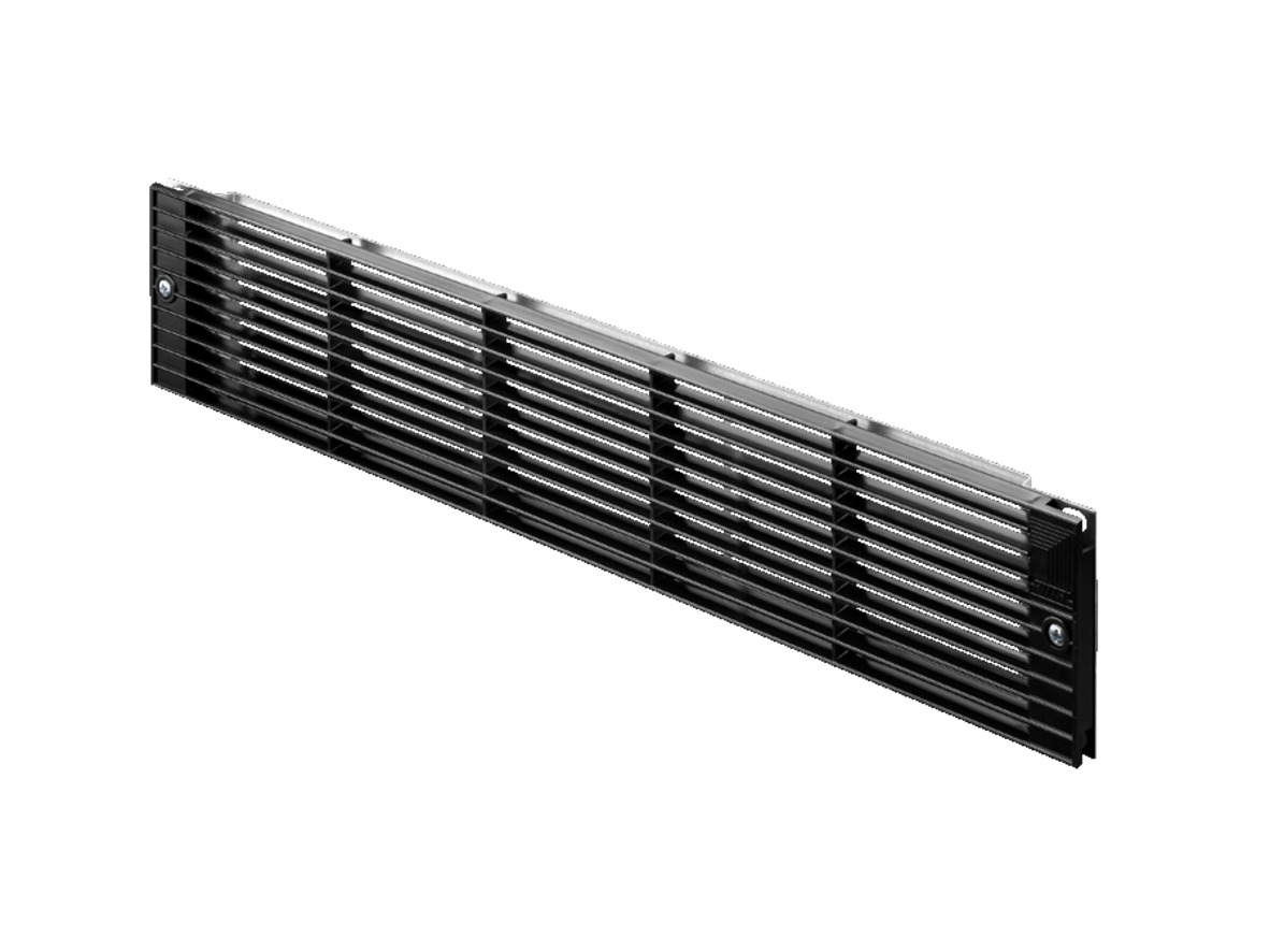 Rittal Black Ventilation Grill, 2U