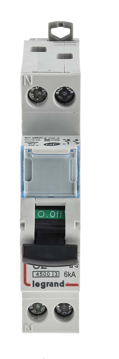 Legrand DX Range DNX3 MCB, 2A Curve C, 4.5 kA Breaking Capacity