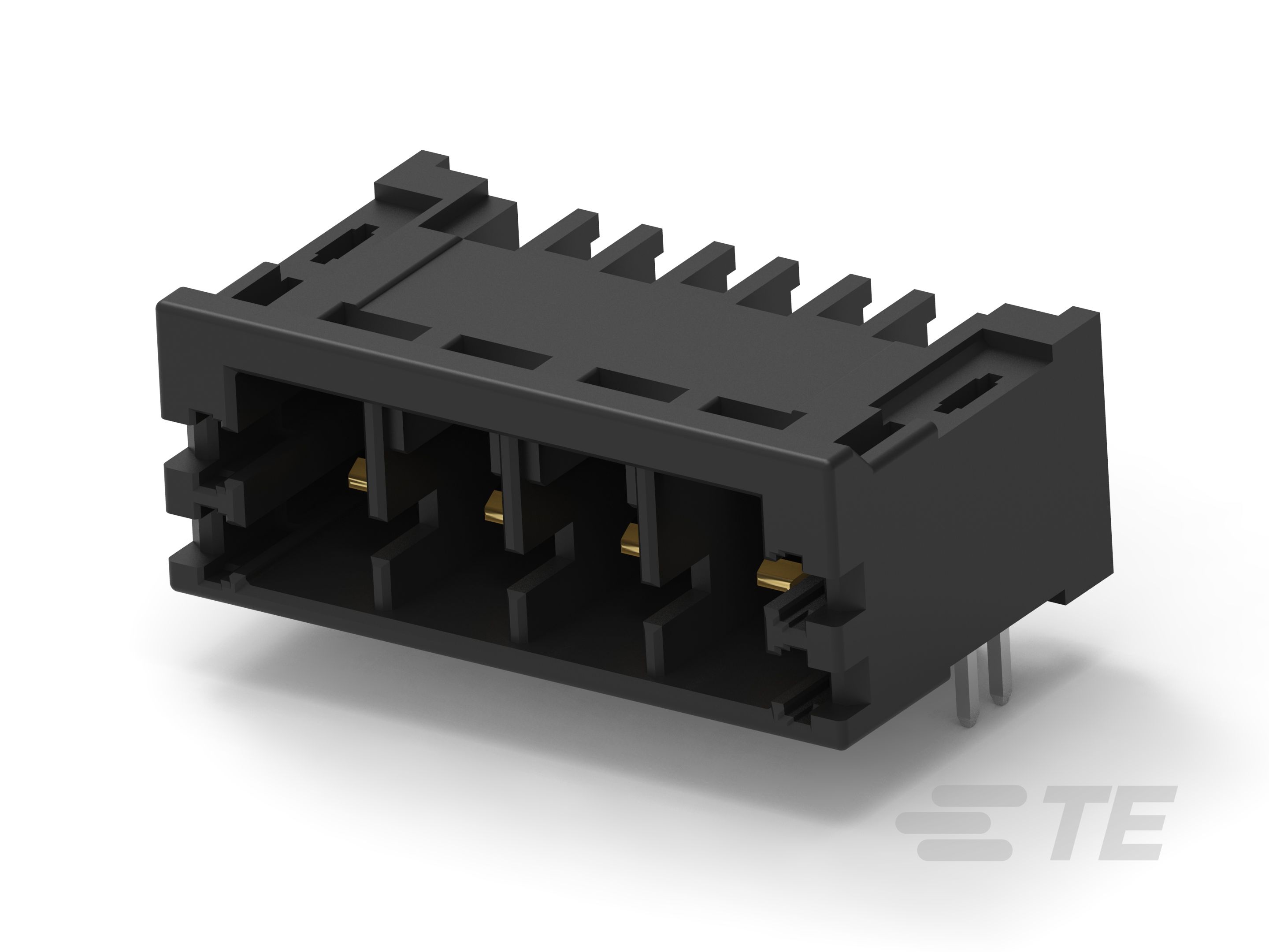 TE Connectivity D-2970 Dynamic Series Pluggable Terminal Block, 4-Contact, 5 mm Pitch, 1-Row