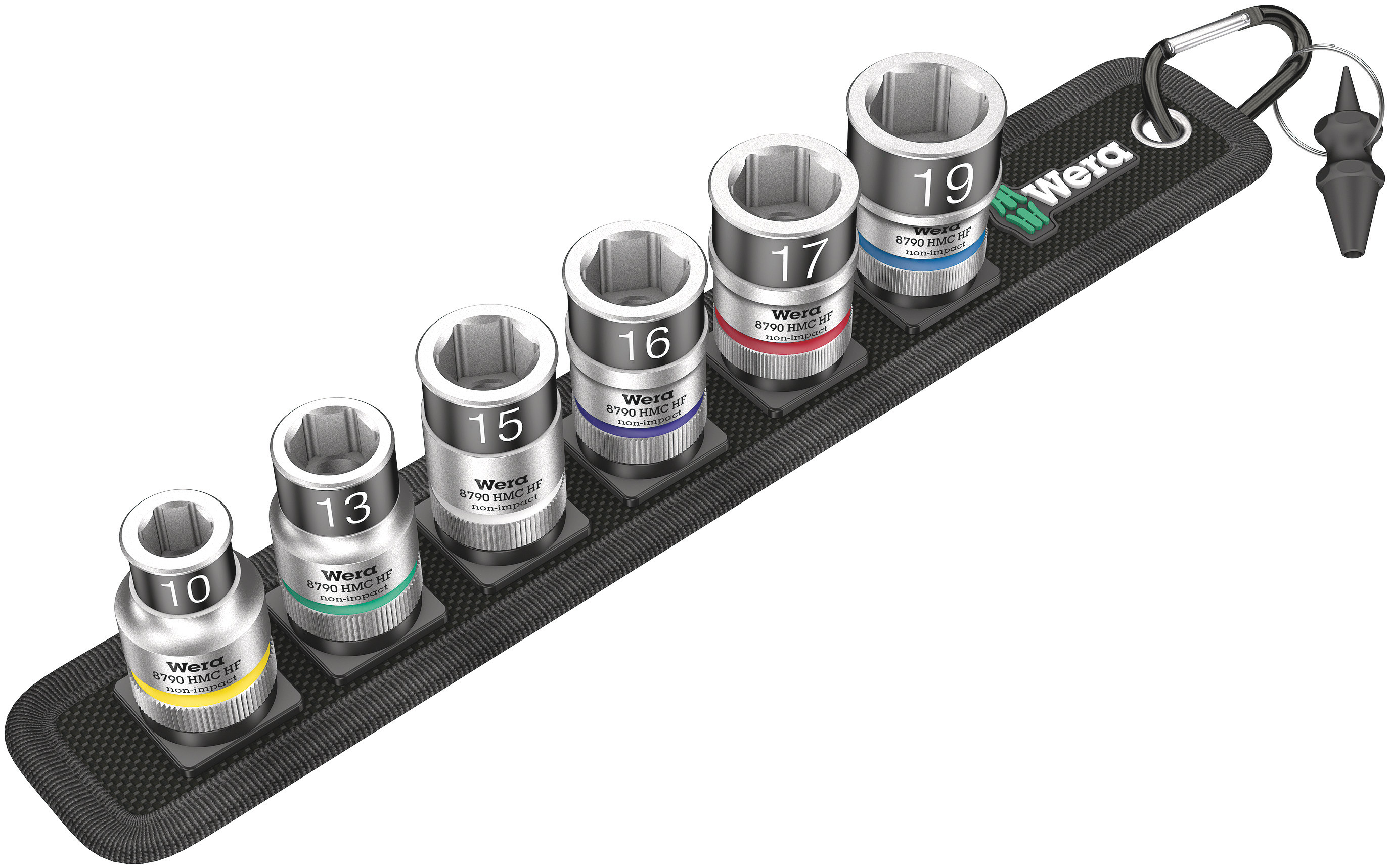 Wera 7-Piece Metric Standard Socket Set