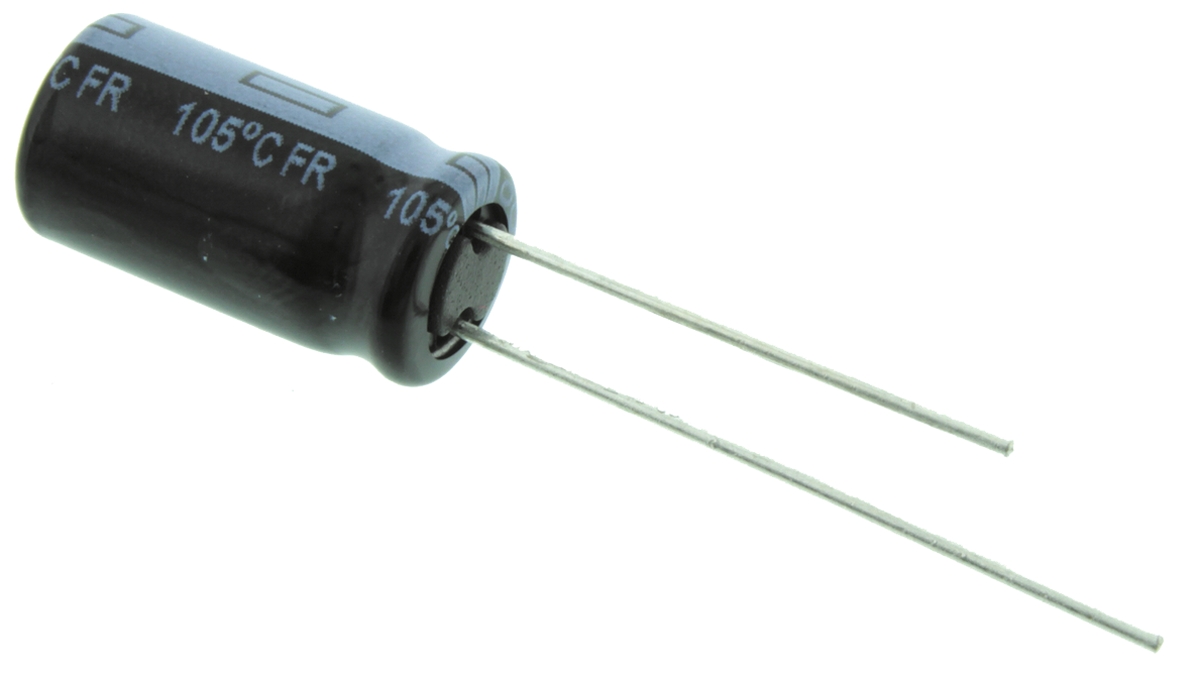 Panasonic 1000μF Aluminium Electrolytic Capacitor 10V dc, Radial, Through Hole - EEUFR1A102L