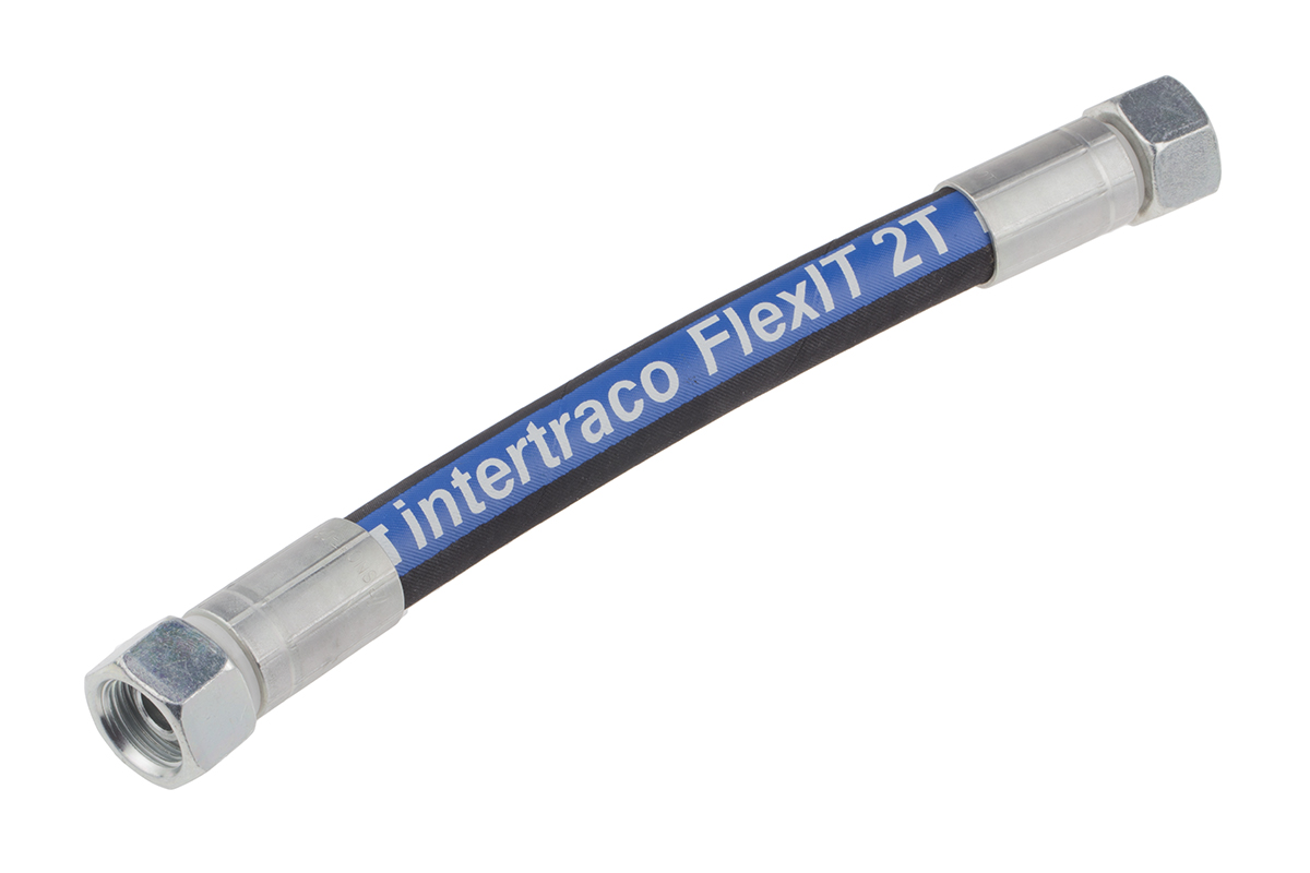 RS PRO 256mm Synthetic Rubber Hydraulic Hose Assembly, 275bar Max Pressure