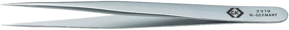 CK 120 mm, Stainless Steel, Fine, Straight, Tweezer