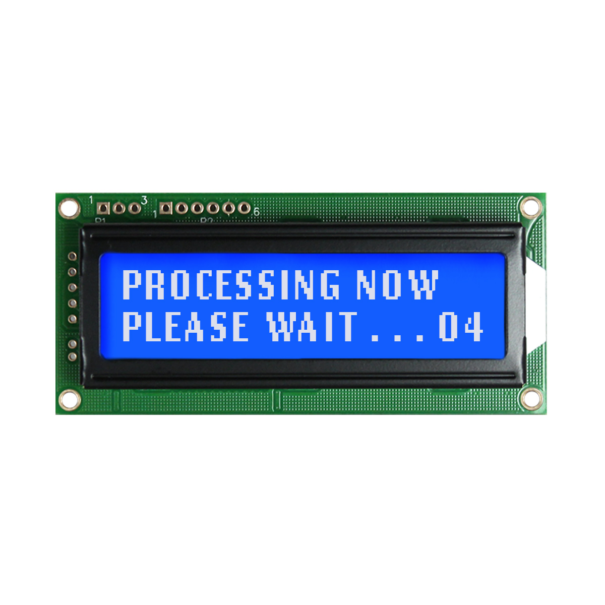 NEWHAVEN DISPLAY INTERNATIONAL NHD-0216K3Z-NSW-BBW-V3 Alphanumeric LCD Alphanumeric Display, White on Blue, 2 Rows by