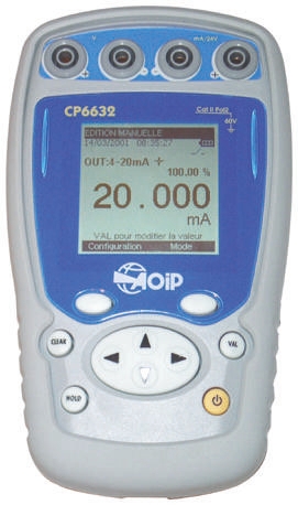 Aoip Instrumentation CP-6632 Current & Voltage Calibrator, Max Voltage 50V, Max Current 25mA, RS Calibration