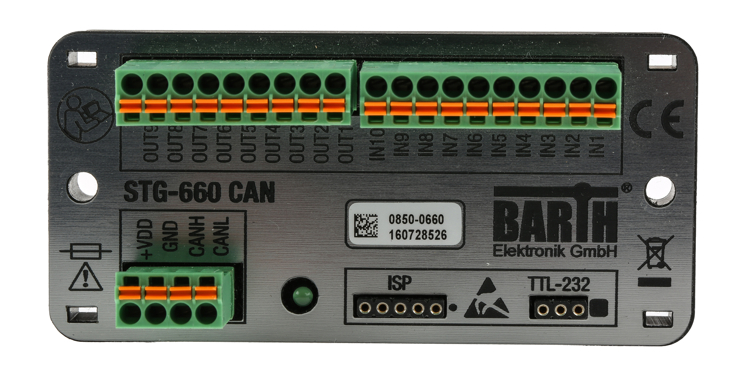 BARTH lococube mini-PLC Series PLC I/O Module for Use with STG-660, 7 → 32 V dc Supply, Digital, PWM, Solid