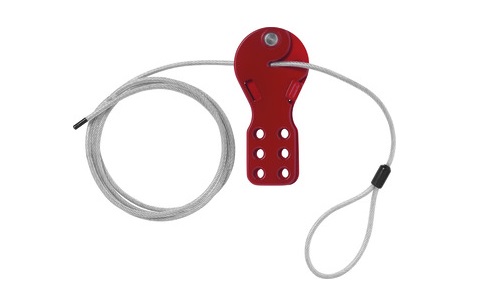 ABUS 6-Lock Plastic, Steel Cable Lockout