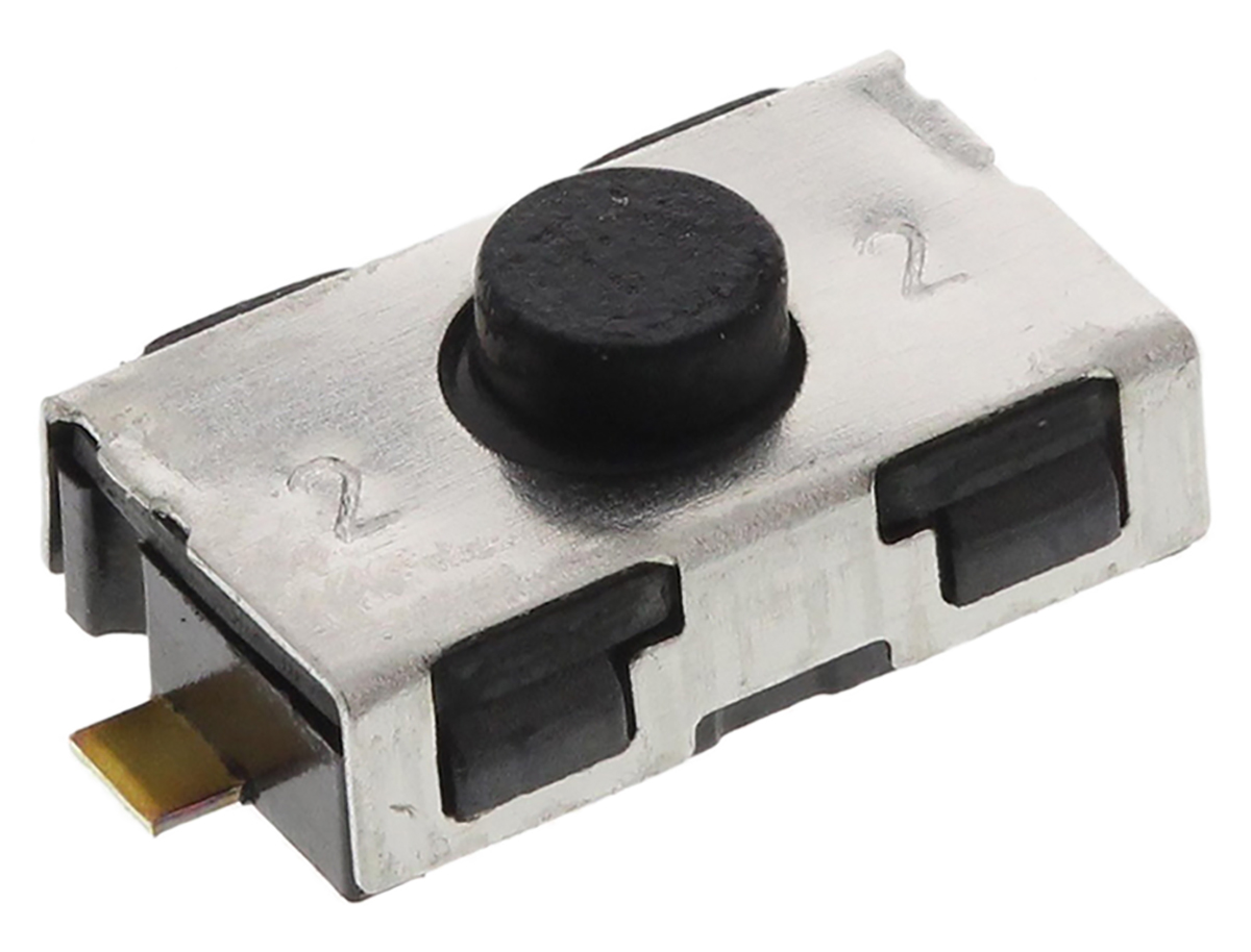 C & K IP50 Button Tactile Switch, SPST 50 mA @ 32 V dc 0.8mm