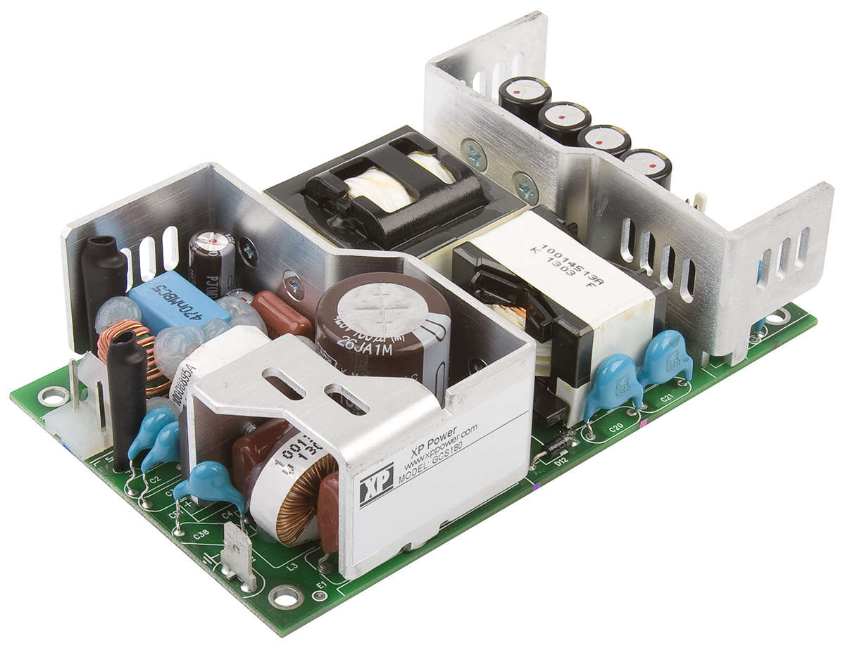XP Power Switching Power Supply, GCS180PS15, 15V dc, 12A, 180W, 1 Output, 85 → 264V ac Input Voltage