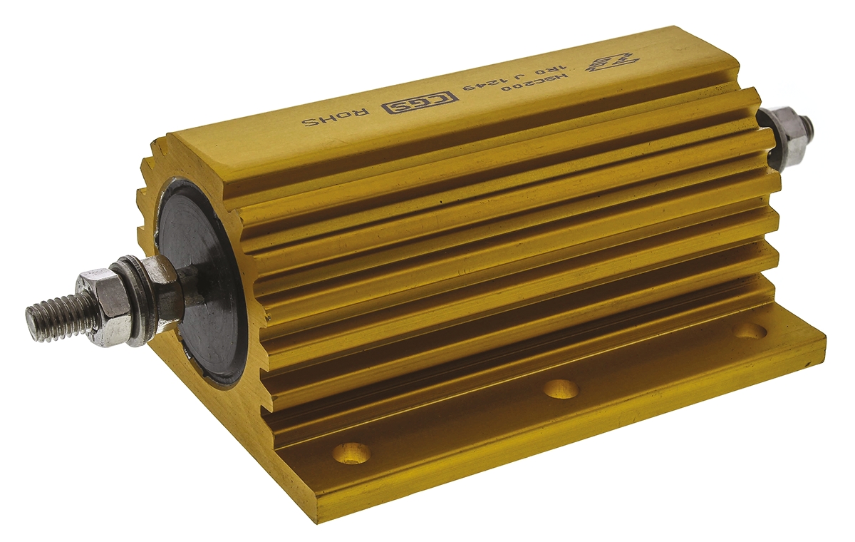 TE Connectivity, 1Ω 200W Wire Wound Chassis Mount Resistor HSC2001R0J ±5%
