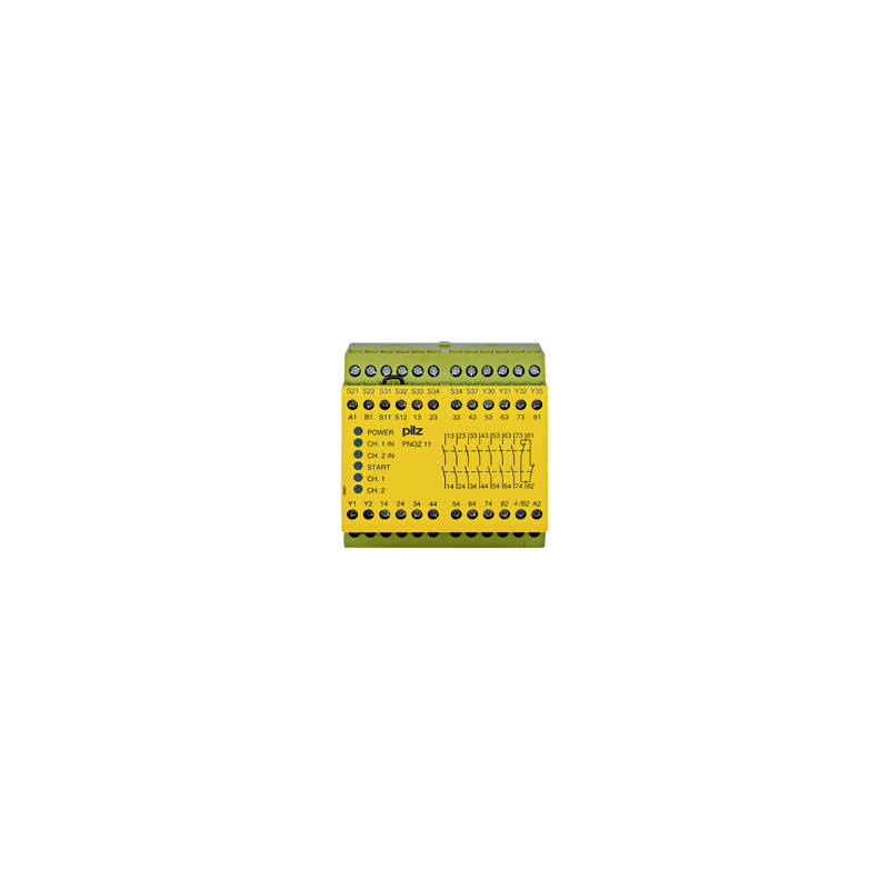 Pilz 774 1 Auxiliary Contacts Safety Relay 230 → 240V ac, Single/Dual-Channel 7 Safety Contacts