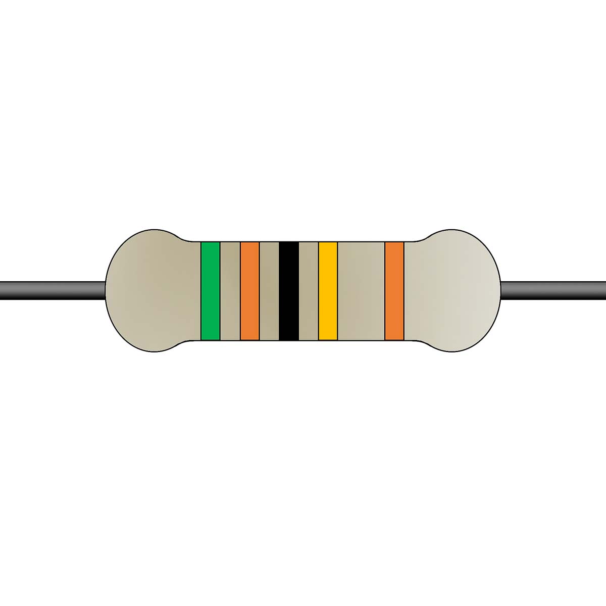 Yageo 510kΩ Metal Film Fixed Resistor 0.6W ±1% MF0207FTE52-510K
