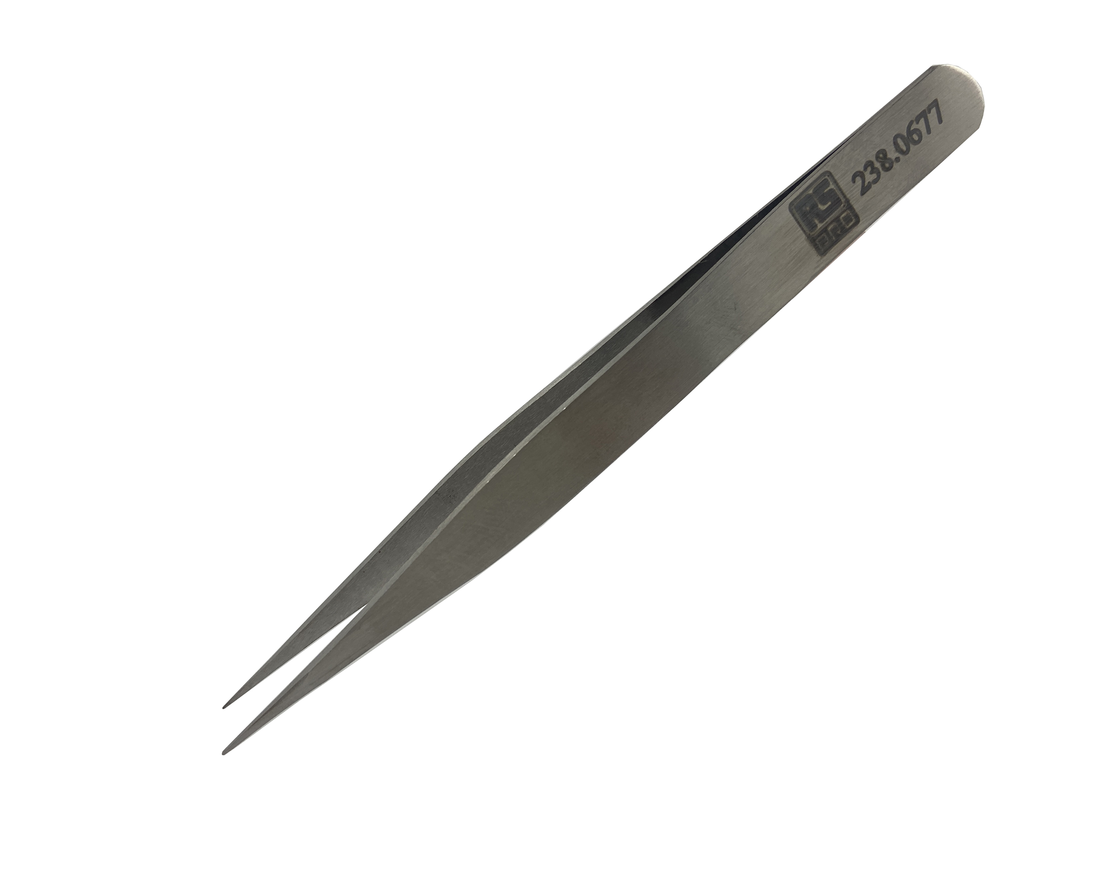 RS PRO 120 mm, Low Carbon Austenitic Steel, Strong Thick, Tweezer