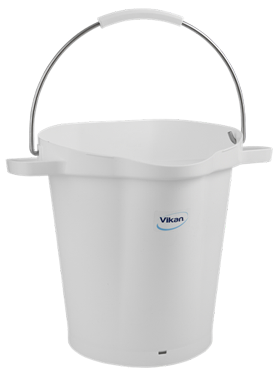 20L Plastic White Bucket With Handle