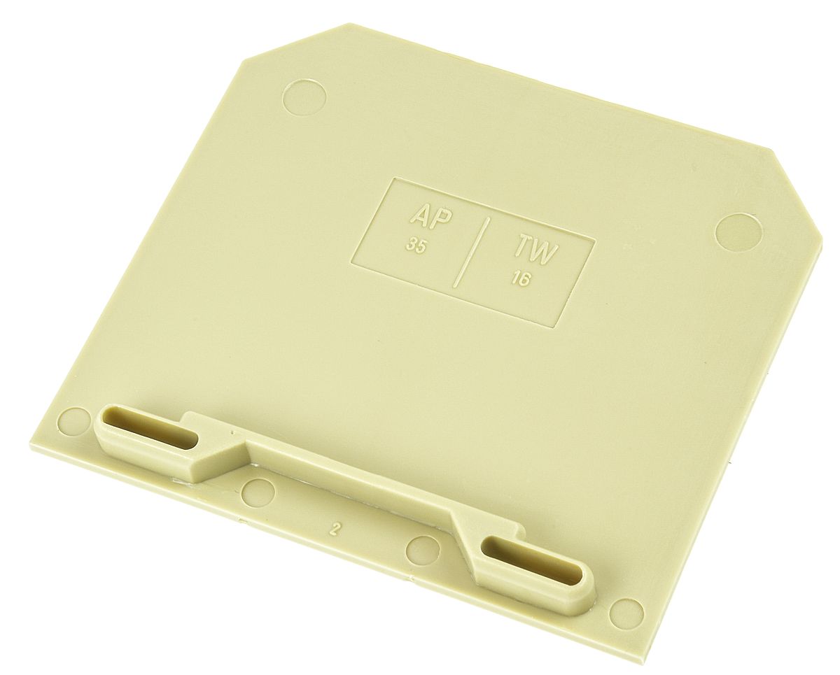 Weidmuller SAK Series End Cover for Use with DIN Rail Terminal Blocks